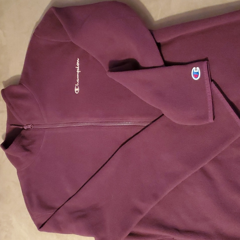 New Champion Zippered Fleece Jacket, Size M